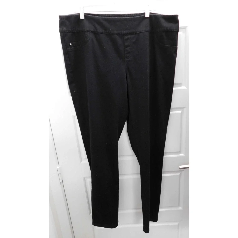 Joseph Ribkoff Women's Pull On Black Twill Pants Trousers‎ Size  20